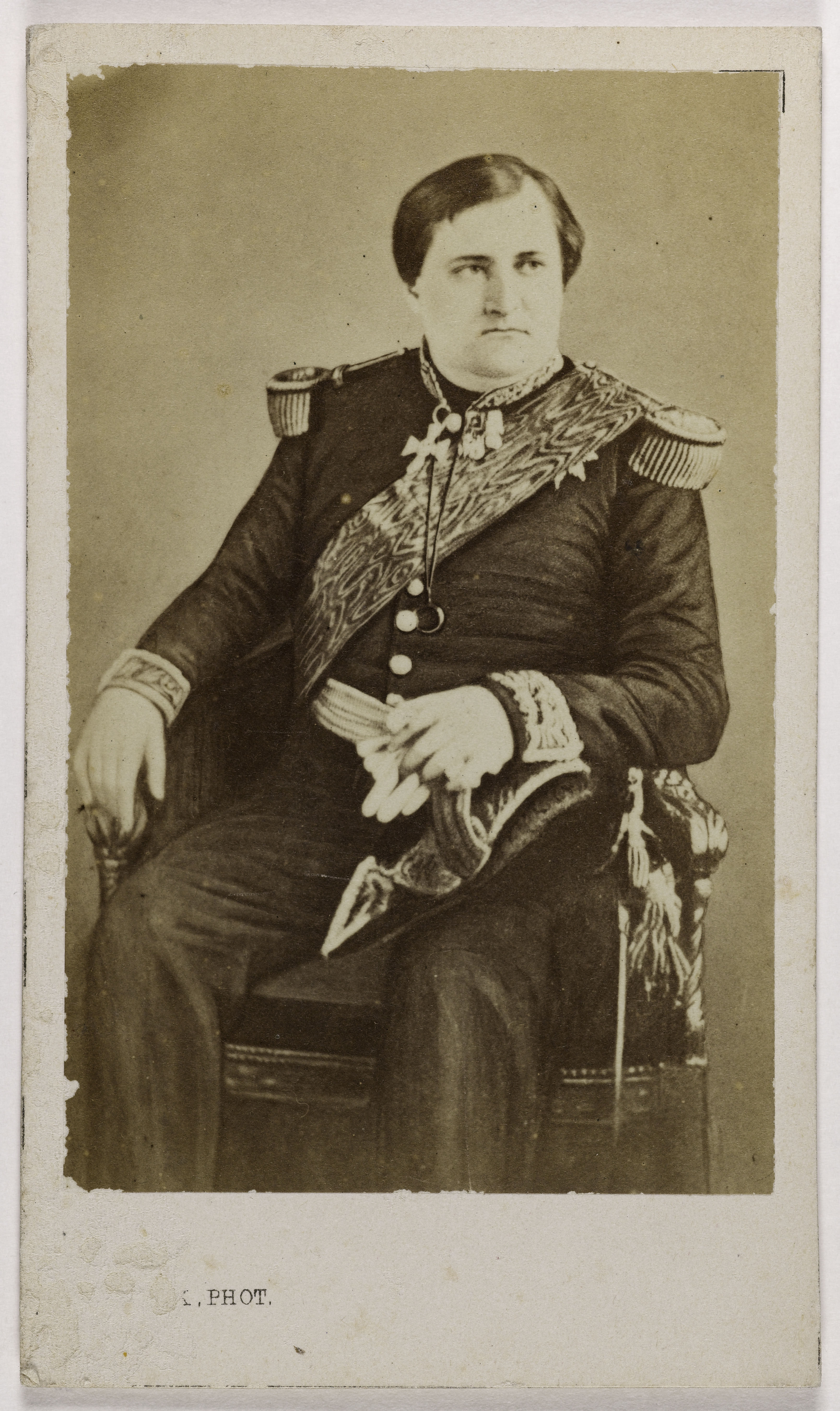 Franck, Portrait du Prince Napoléon (né Napoléon Joseph Bonaparte) (1822-1891) (fils du roi Jérôme)