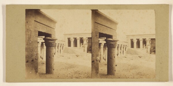 Francis Frith, Interieur du grand temple d'Edfou (no 1).