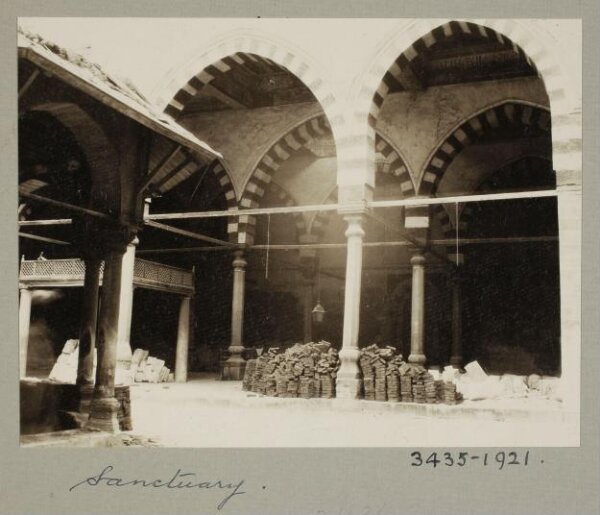 K.A.C. Creswell, Courtyard and qibla iwan of the funerary khanqah of Mamluk Amir Shaykhu al-‘Umari, Cairo