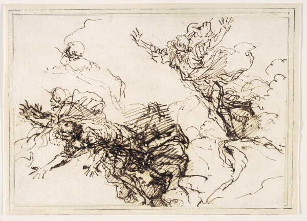 Salvator Rosa, Studier til Empedokles' død