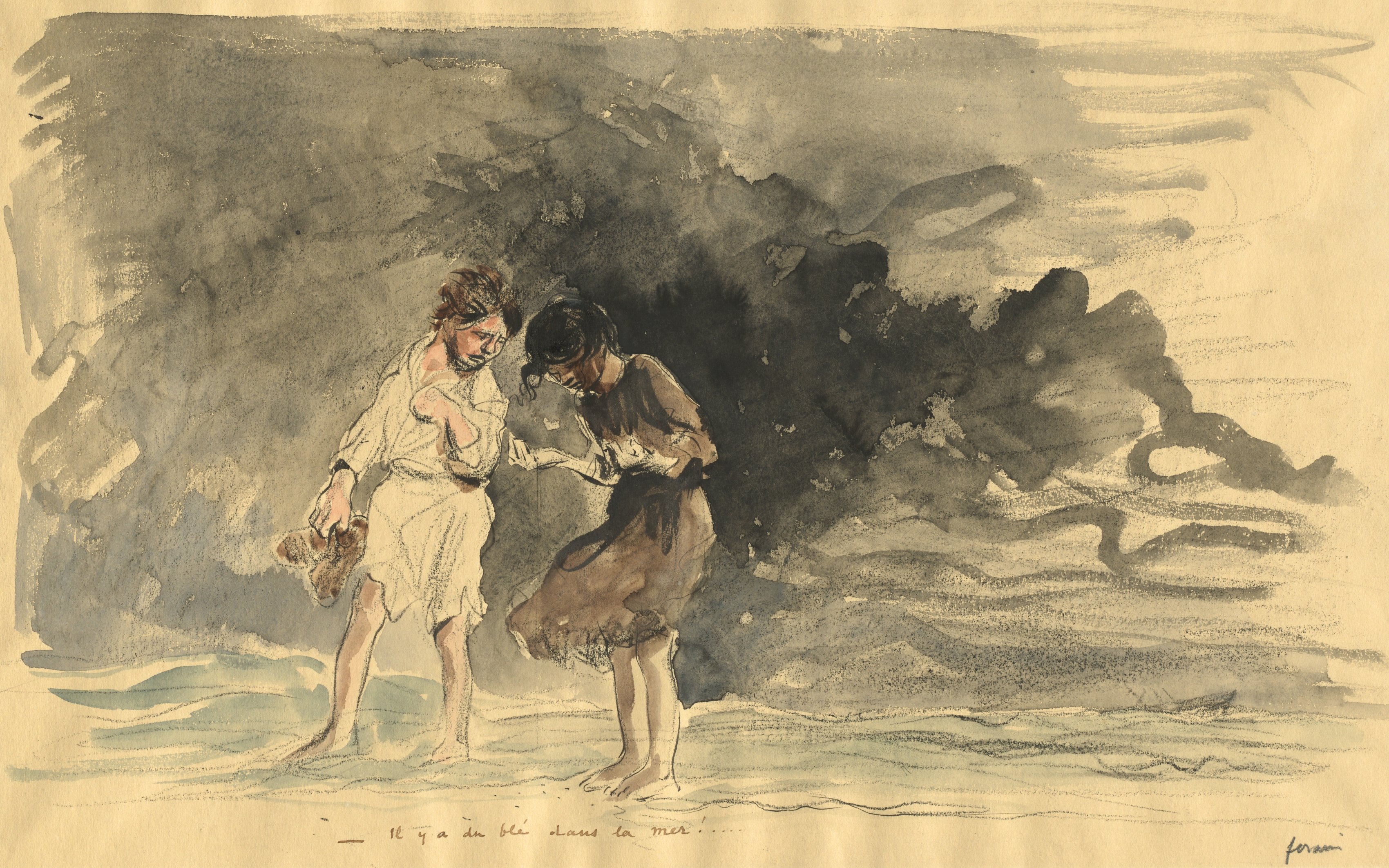 Jean Louis Forain, There is corn in the sea!
