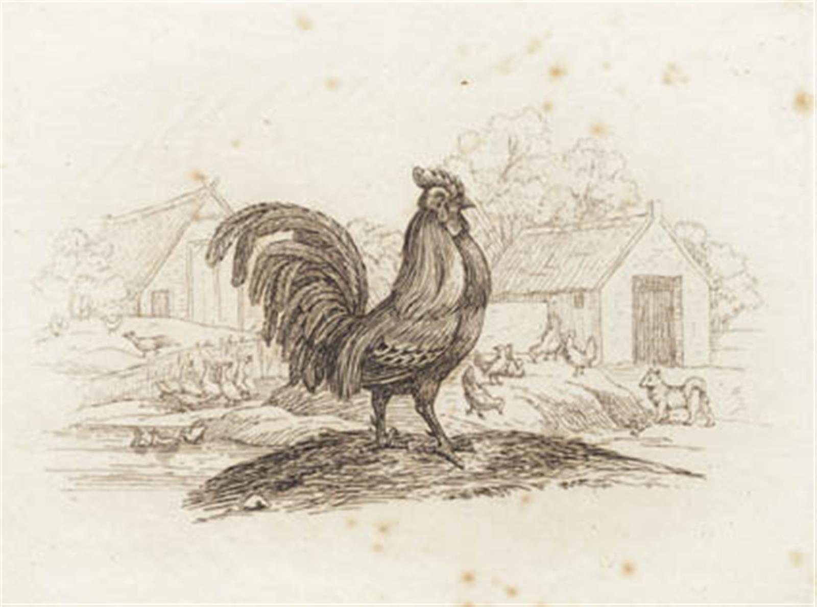 Martinus Rørbye, Illustration til "Halvhundrede Fabler for Børn" af Hey