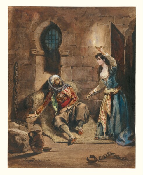 Eugène Delacroix, Episode from "The Corsair" by Lord Byron