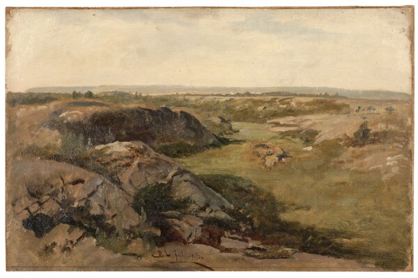 Berndt Lindholm, Kuperat landskap. Studie