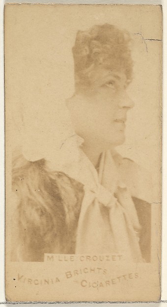 Allen & Ginter, Mlle. Crouzet, from the Actors and Actresses series (N45, Type 1) for Virginia Brights Cigarettes