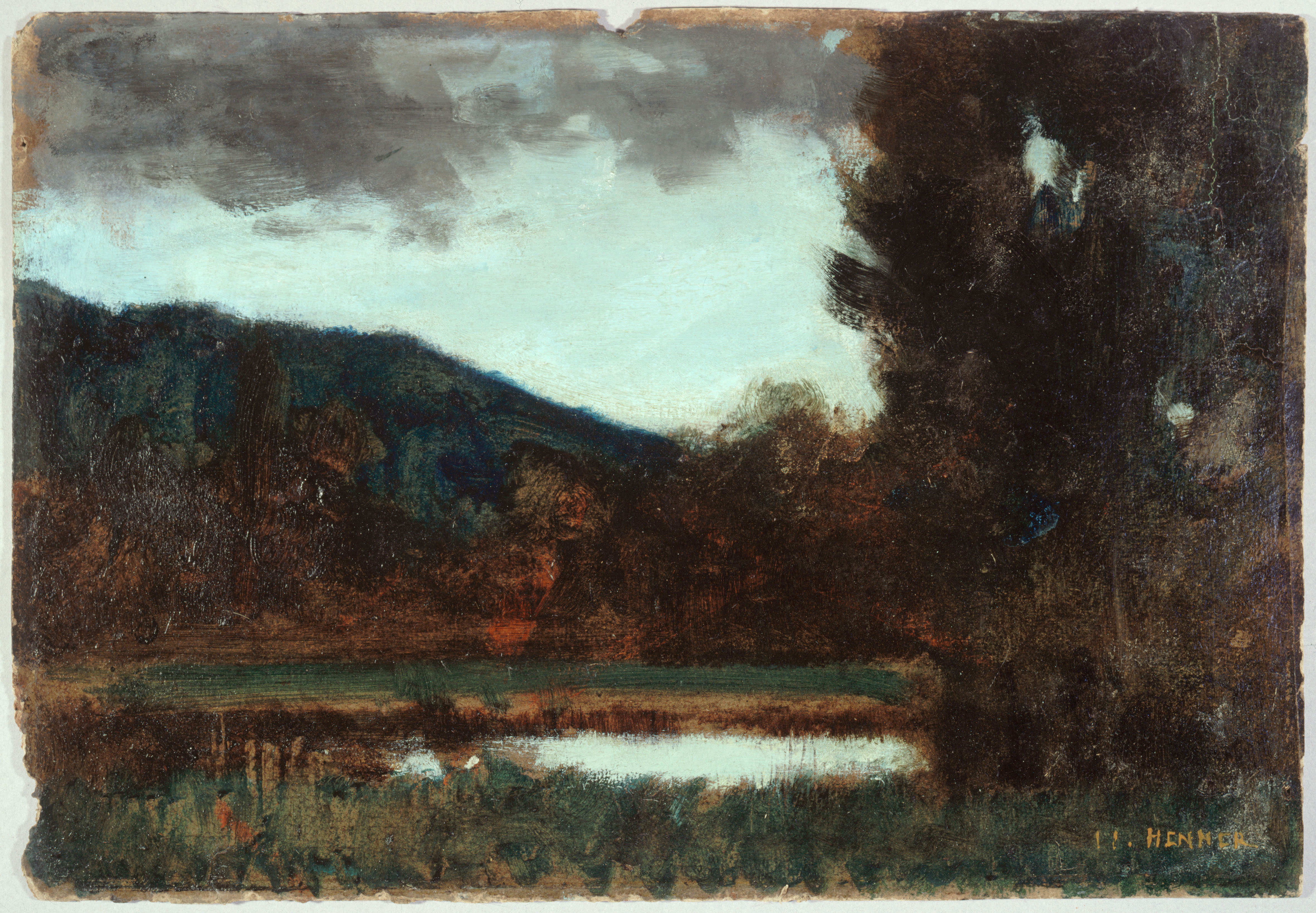 Jean-Jacques Henner, Paysage d'Alsace, crépuscule