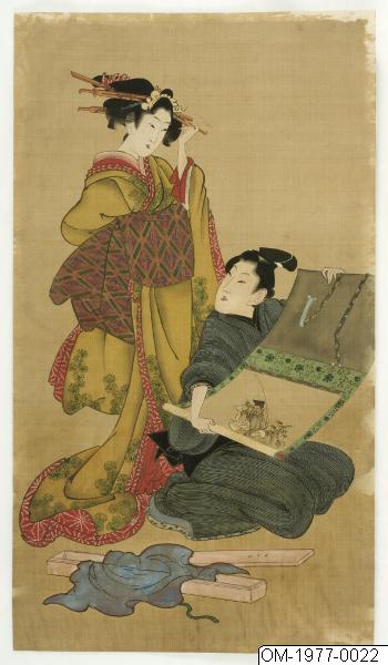 Kitagawa Kikumaro, Målning, Bildkonst, Painting