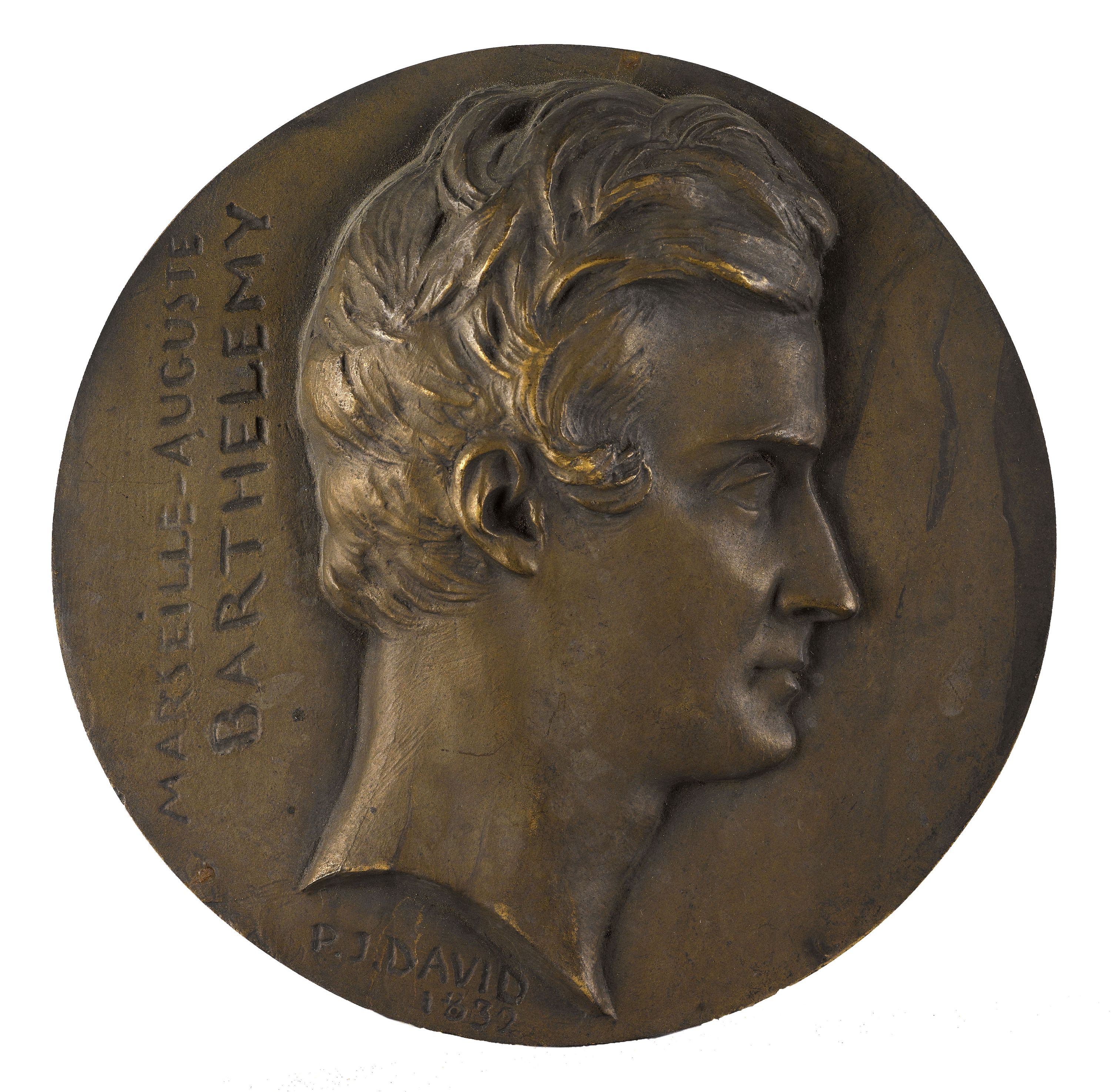 David d'Angers, Portrait d'Auguste Marseille Barthélemy (1788-1865), poète satirique