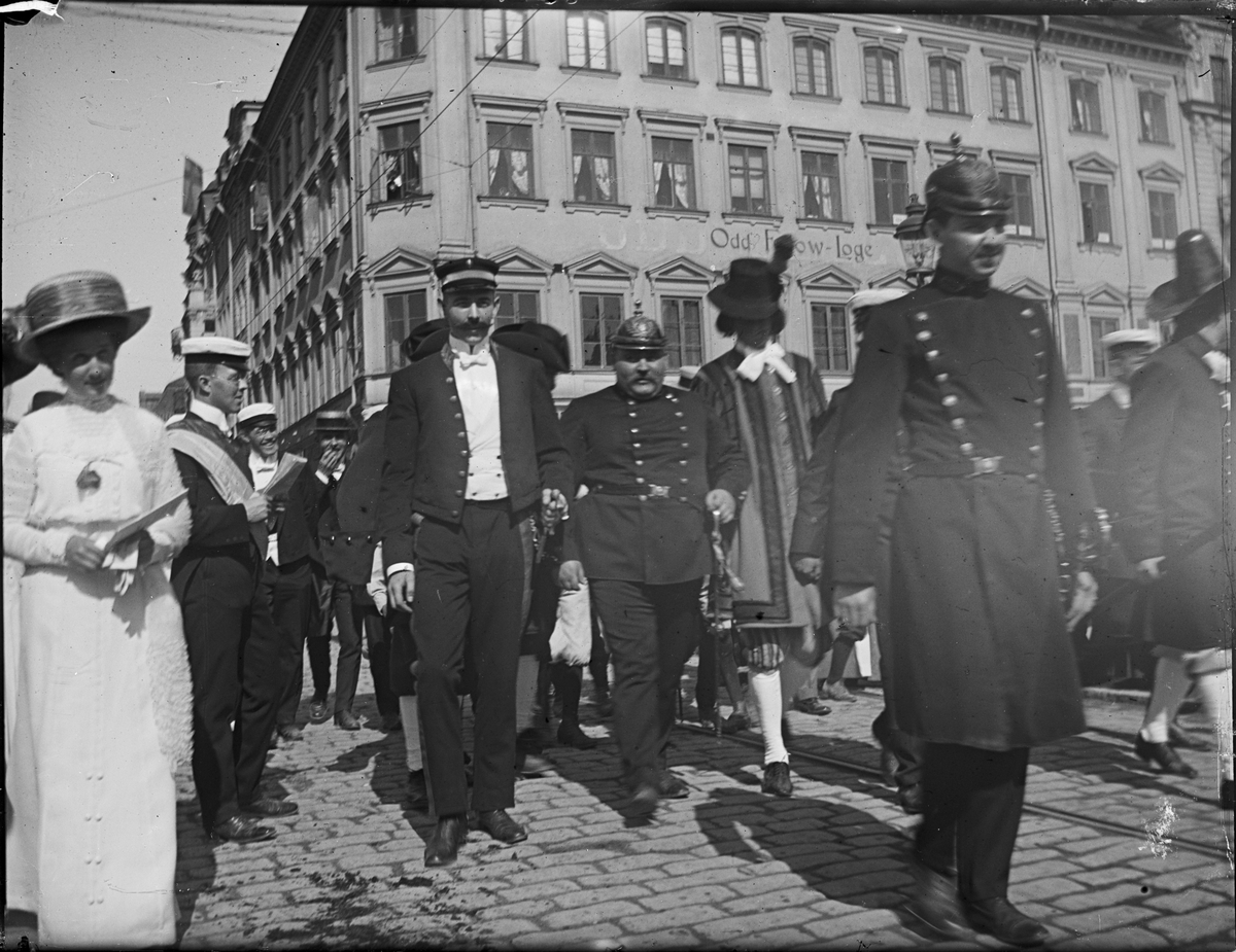 Okänd,, Maskeradtåg, Drottninggatan, Uppsala