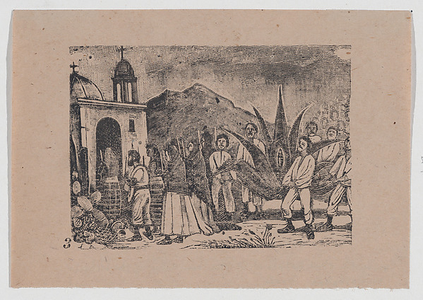 José Guadalupe Posada, Plate 3: miracle that took place in the hacienda of the Lecheria