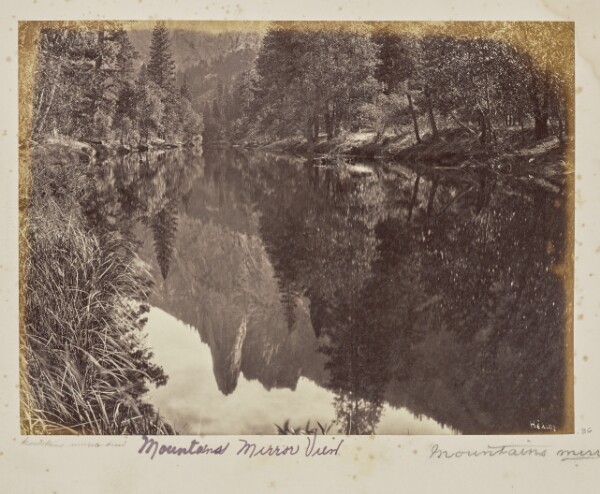 Eadweard J. Muybridge, Mountains Mirror View