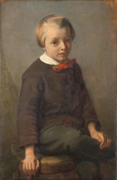 August Allebé, Portrait of a Boy