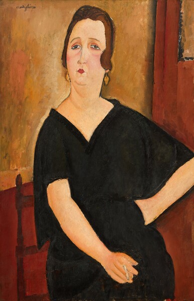 Amedeo Modigliani, Madame Amédée (Woman with Cigarette)