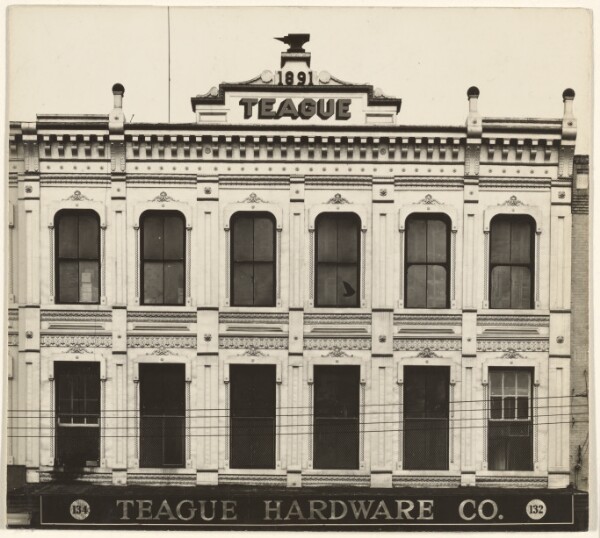 Walker Evans, [Alabama City Block, Teague Hardware Company]