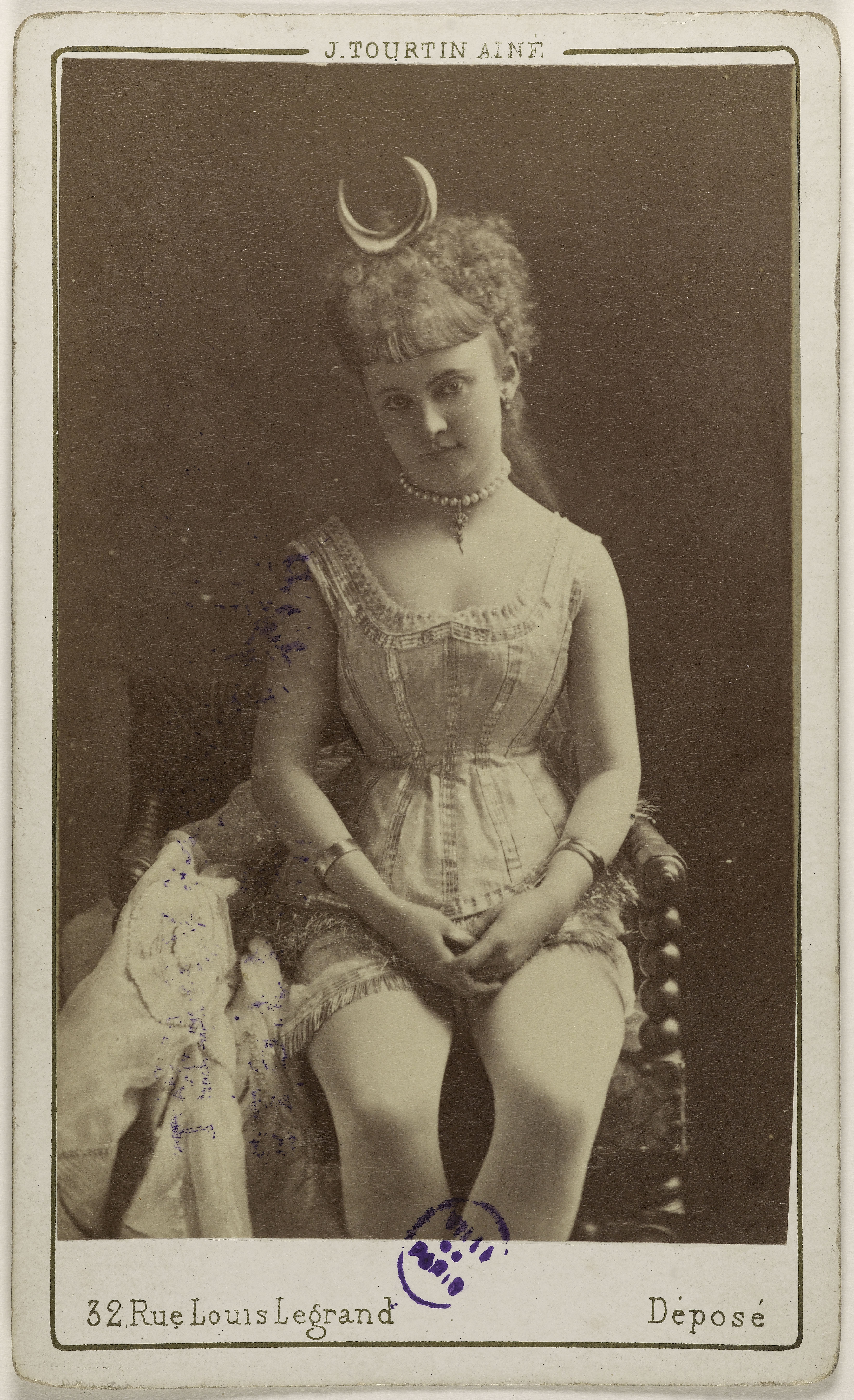 Joseph Tourtin, Portrait de Beaumaine (ou Baumaine), Juliette, (danseuse)