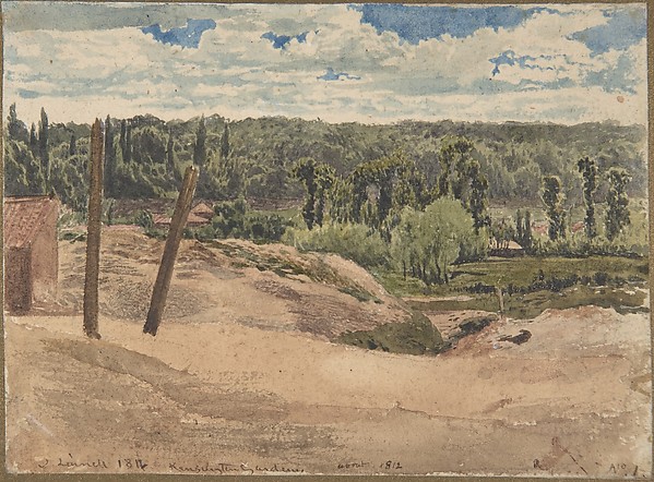 John Linnell, View of Kensington Gardens, London