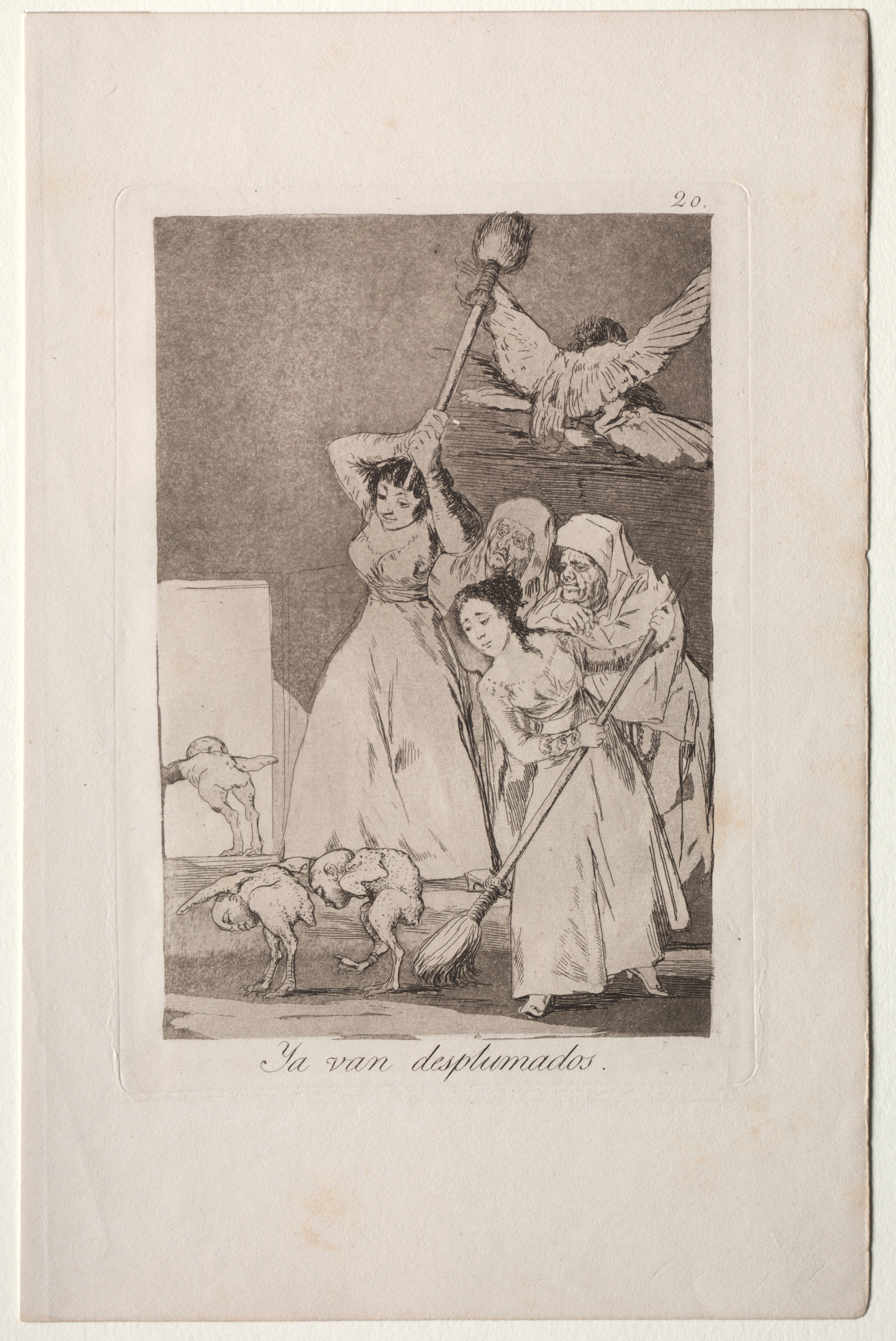 Francisco de Goya, There They Go Plucked, Plate 20