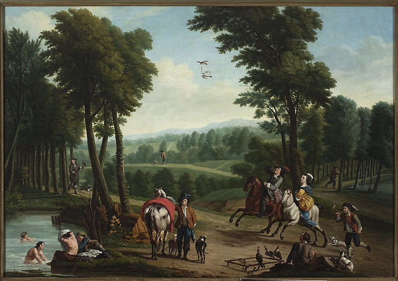 Peter Jacob Horemans, Hunting with falcons