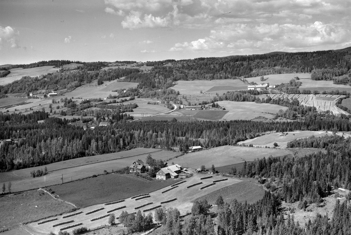 Widerøes Flyveselskap A/S, Flyfoto av Jaren gard, Rudshøgda, Ringsaker.