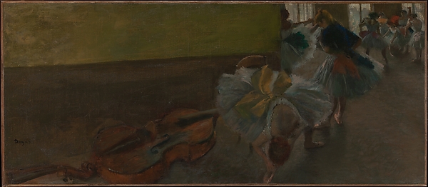 Edgar Degas, Dancers in the Rehearsal Room with a Double Bass