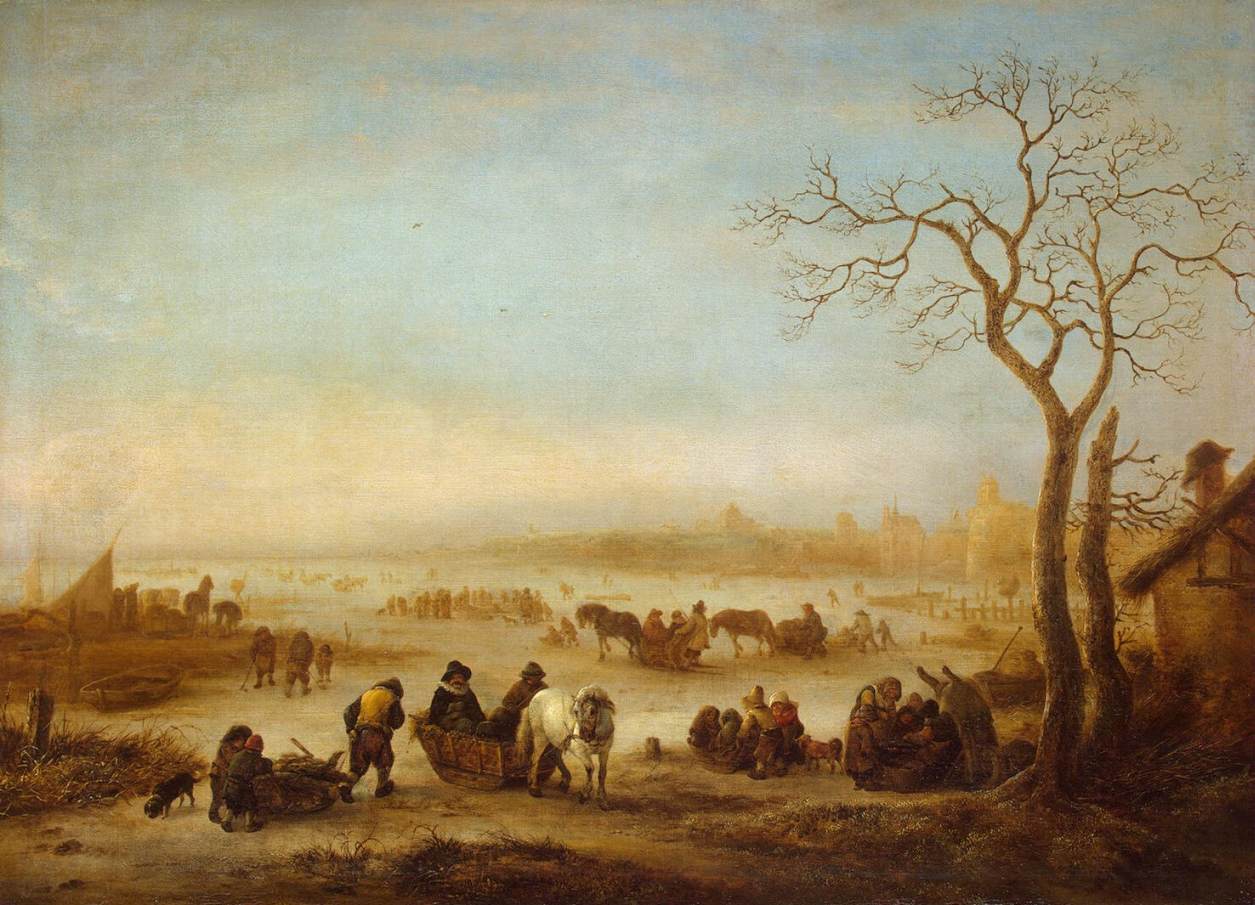 Isaac van Ostade, Frozen Lake