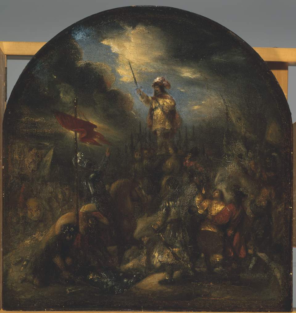 Jan Lievens, Brinio op het schild geheven