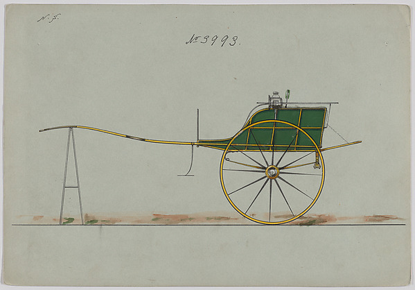 Brewster & Co., Design for Dog Cart, no. 3993