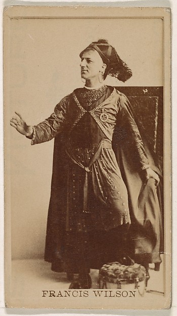 Kinney Brothers Tobacco Company, Francis Wilson, from the Actresses series (N245) issued by Kinney Brothers to promote Sweet Caporal Cigarettes