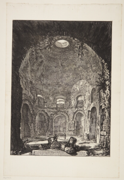 Giovanni Battista Piranesi, Det indre af det såkaldte Tempio della Tosse på Via Tibertina nær Tivoli