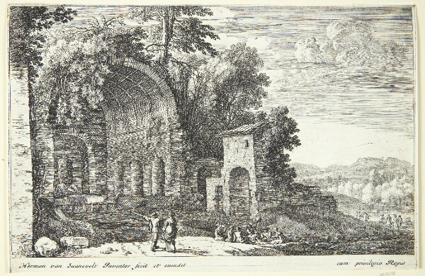 Herman van Swanevelt, Nymfen Egerias grotte