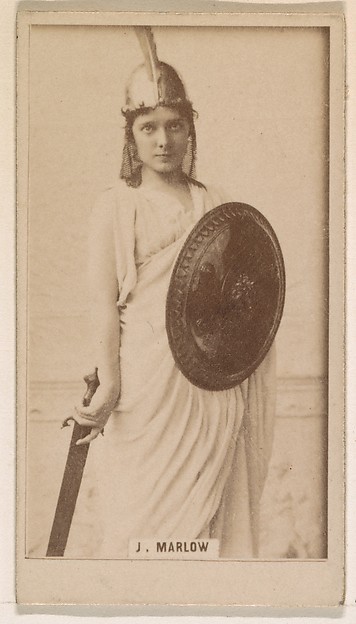 Kinney Brothers Tobacco Company, Julia Marlow, from the Actresses series (N245) issued by Kinney Brothers to promote Sweet Caporal Cigarettes