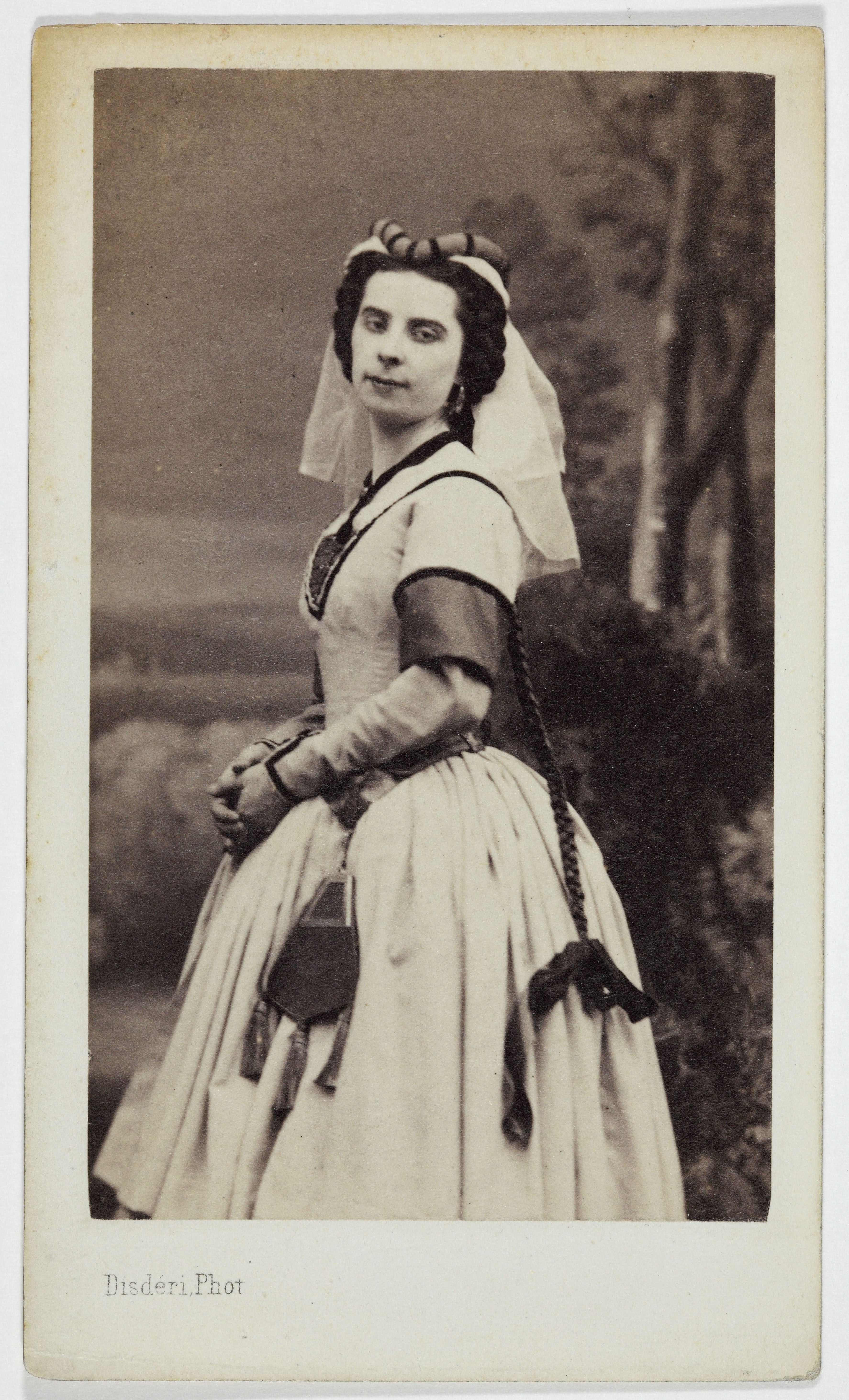André-Adolphe-Eugène Disdéri, Portrait d'Agnet, (actrice) ?