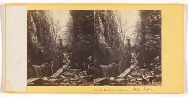 John P. Soule, The Flume - looking up.