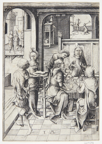 Israhel van Meckenem, Kristus i Emmaus