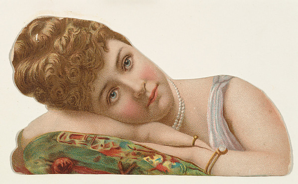 W. Duke, Sons & Co., Actress resting head on hands, from Stars of the Stage, Fourth Series (N132) issued by Duke Sons & Co. to promote Honest Long Cut Tobacco