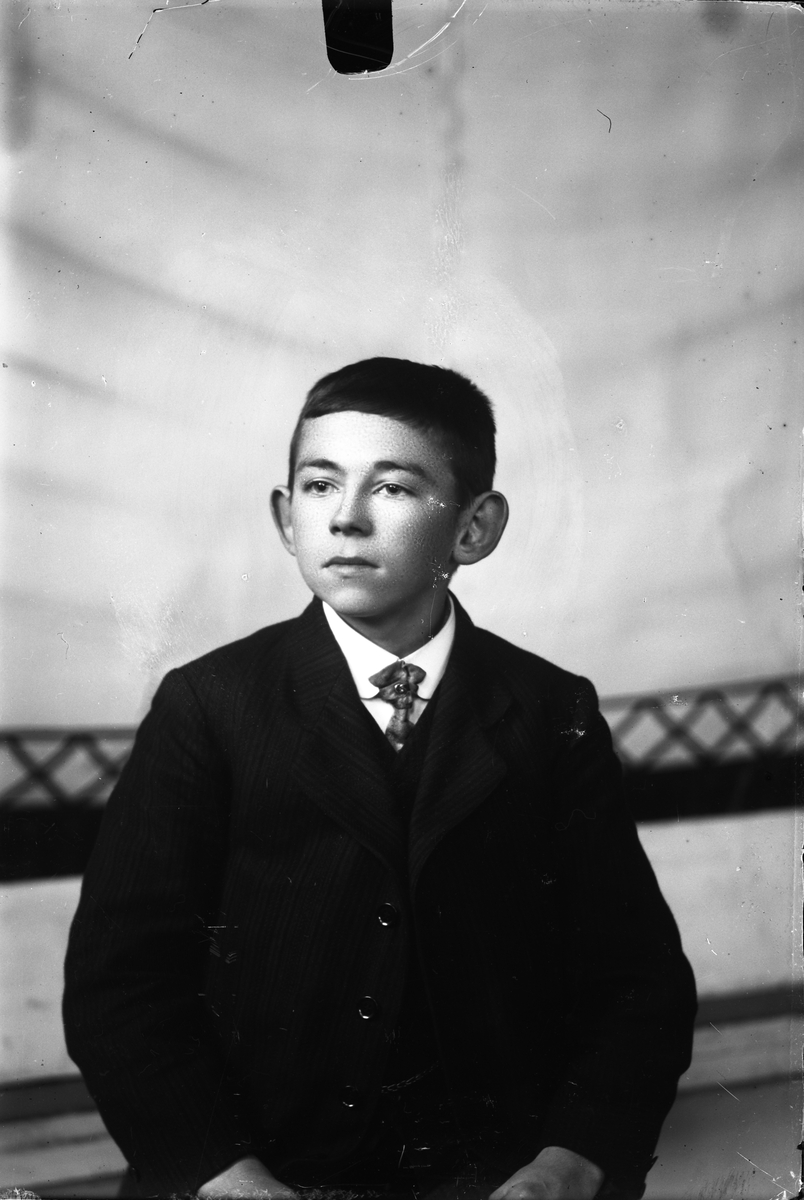 Oscar Holte, Portrett av ung mann
