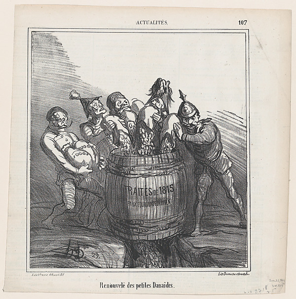 Honoré Daumier, Revival of the little Danaides, from "News of the day"