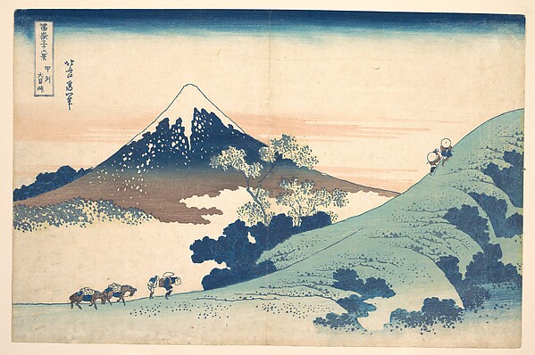 Katsushika Hokusai, Fuji from Inume (?) Pass