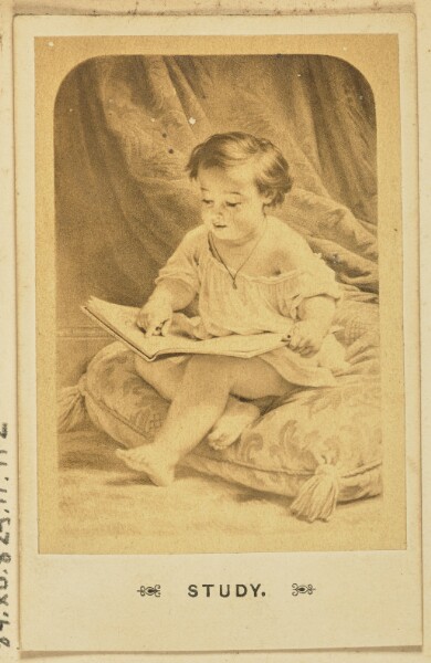 Unknown, [Portrait of a child with a book]