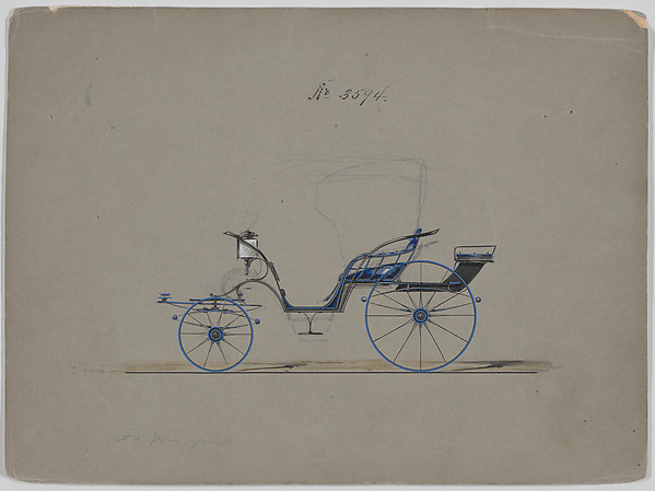 Brewster & Co., Design for Pony Phaeton, no. 3594