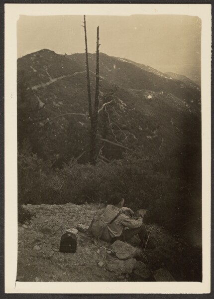 Louis Fleckenstein, [Man Sitting on Hillside]
