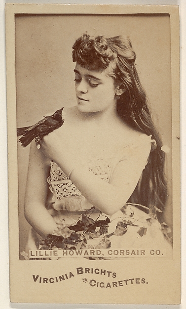 Allen & Ginter, Lillie Howard, Corsair Co., from the Actors and Actresses series (N45, Type 6) for Virginia Brights Cigarettes