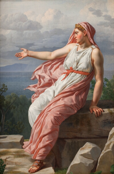 C.W. Eckersberg, Alkyones afskedshilsen til sin bortsejlende ægtefælle