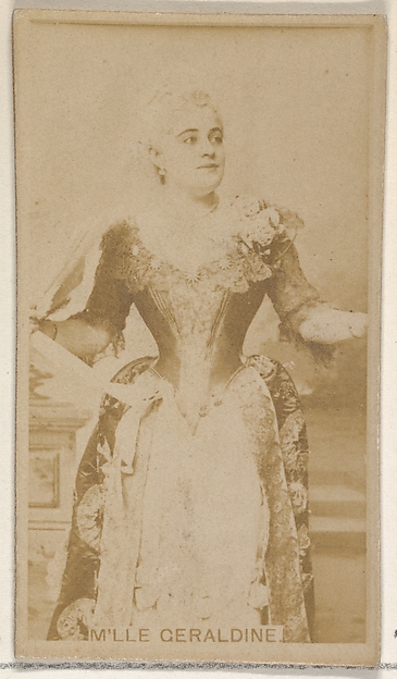 Allen & Ginter, M'lle Geraldine, from the Actors and Actresses series (N45, Type 8) for Virginia Brights Cigarettes