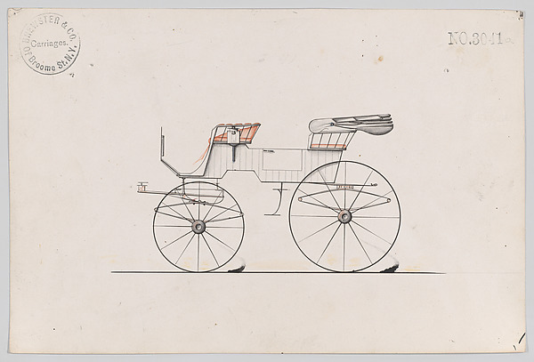 Brewster & Co., Design for 2 seat Phaeton, no. 3041a