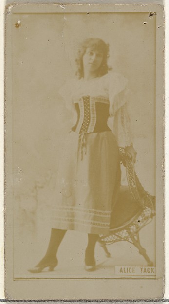 W. Duke, Sons & Co., Alice Tack, from the Actors and Actresses series (N145-8) issued by Duke Sons & Co. to promote Duke Cigarettes
