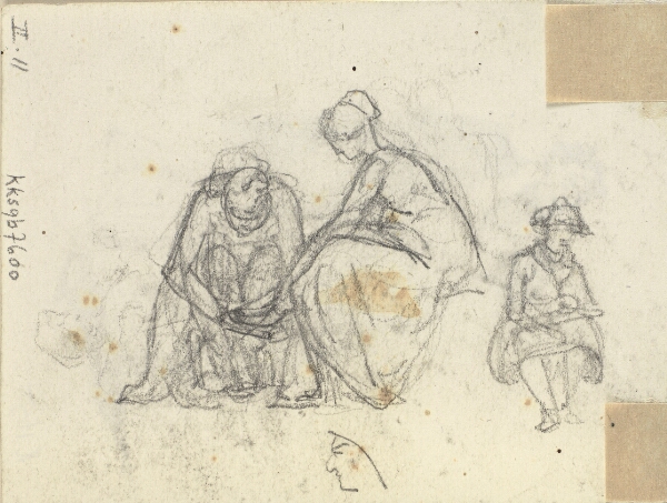 Wilhelm Marstrand, Skoen prøves. Figurstudier