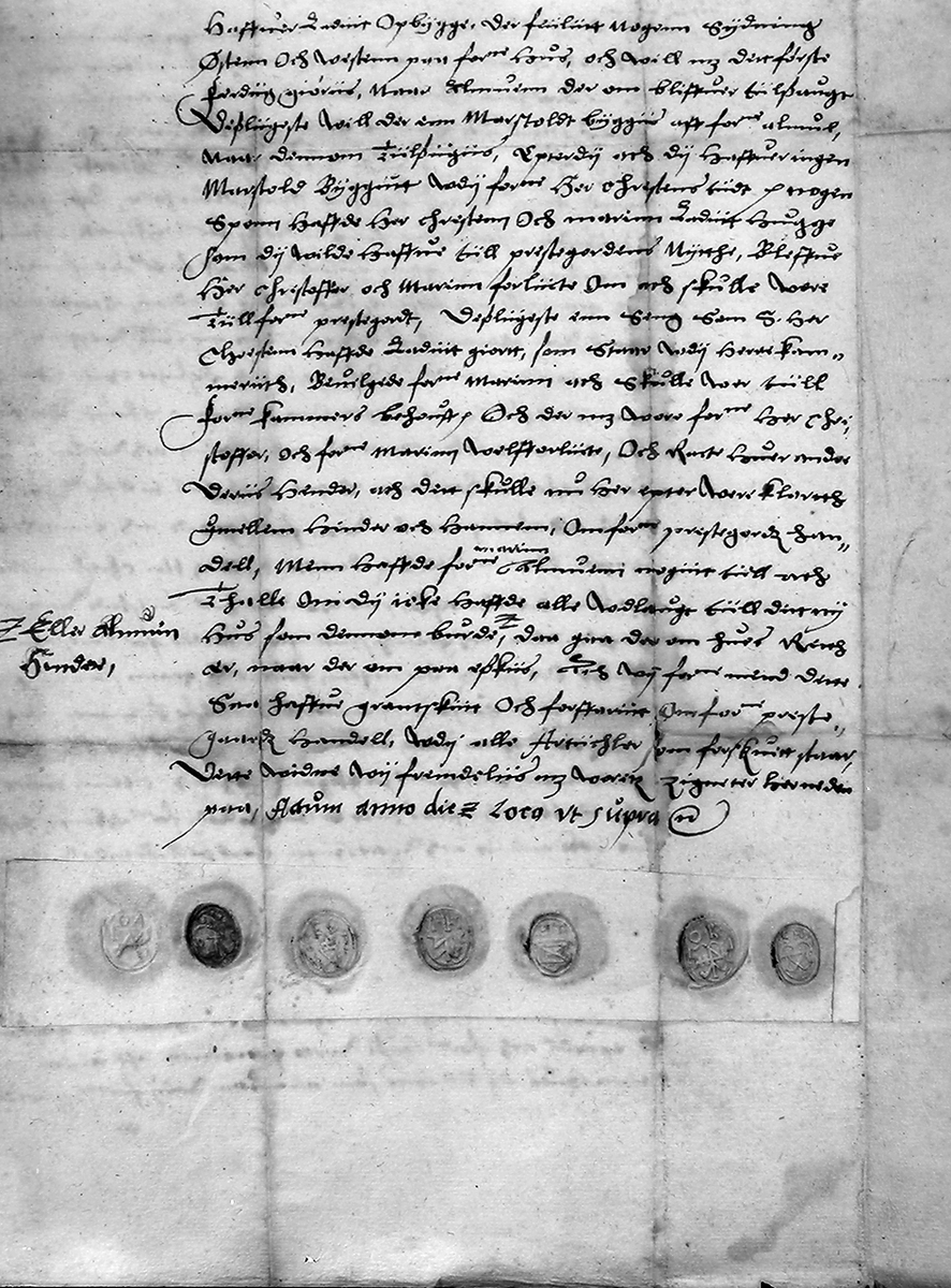 Anders Beer Wilse, Prot: Rigsarkivet Konv: Dokument fra 1610