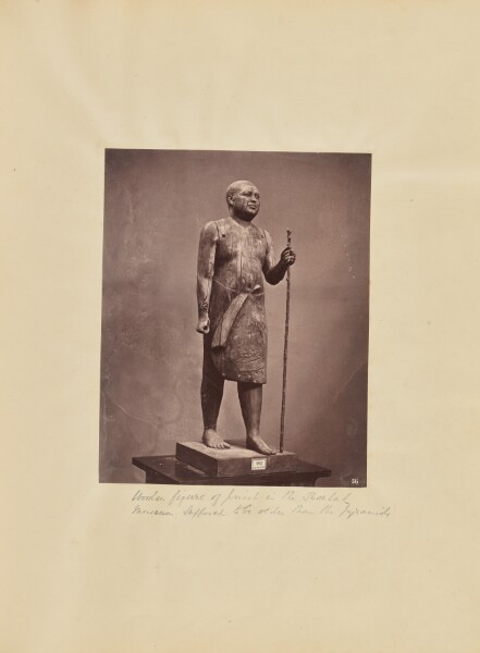 Carlo Naya, Wooden figure of priest in the Boulak Museum