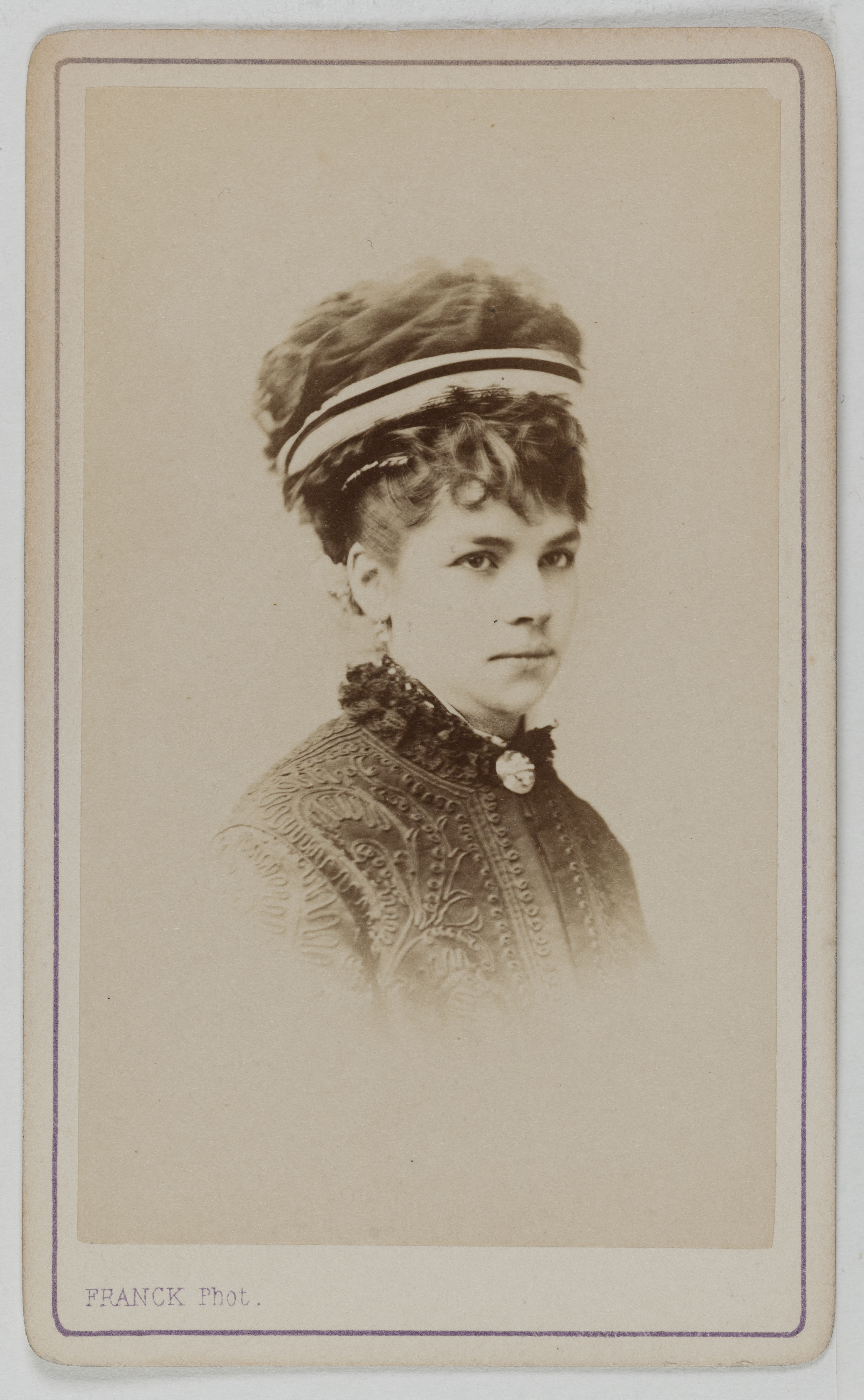 Franck, Portrait de Maria Léger, (actrice au théâtre de l'Ambigu)